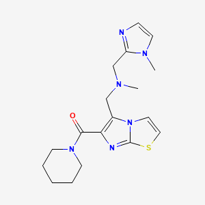 N-methyl-1-(1-methyl-1H-imidazol-2-yl)-N-{[6-(piperidin-1-ylcarbonyl)imidazo[2,1-b][1,3]thiazol-5-yl]methyl}methanamine