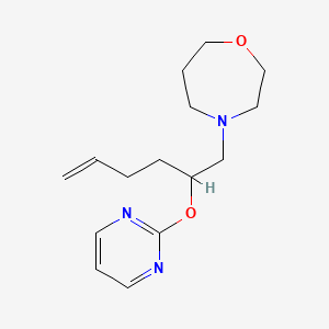 4-{[(2R,5S)-5-(pyrimidin-2-ylmethyl)tetrahydrofuran-2-yl]methyl}-1,4-oxazepane