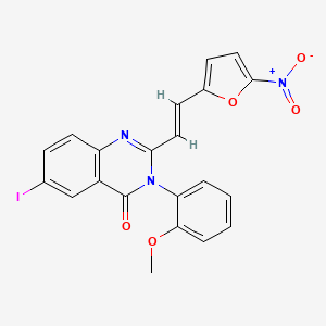 6-iodo-3-(2-methoxyphenyl)-2-[2-(5-nitro-2-furyl)vinyl]-4(3H)-quinazolinone