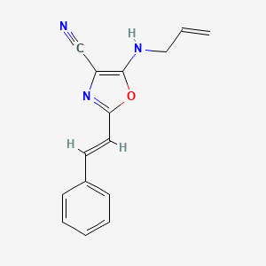 5-(allylamino)-2-(2-phenylvinyl)-1,3-oxazole-4-carbonitrile