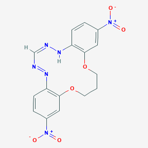 molecular formula C16H14N6O6 B053874 Ntm-macrocycloformazan CAS No. 119290-19-6