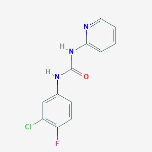 1-(3-Chloro-4-fluorophenyl)-3-pyridin-2-ylurea