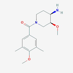 [(3S,4R)-4-amino-3-methoxypiperidin-1-yl]-(4-methoxy-3,5-dimethylphenyl)methanone