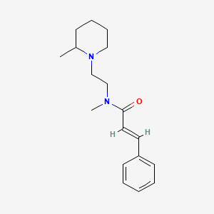 (2E)-N-methyl-N-[2-(2-methylpiperidin-1-yl)ethyl]-3-phenylacrylamide