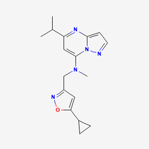 N-[(5-cyclopropyl-3-isoxazolyl)methyl]-5-isopropyl-N-methylpyrazolo[1,5-a]pyrimidin-7-amine