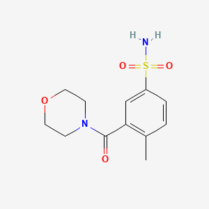 molecular formula C12H16N2O4S B5387557 4-methyl-3-(4-morpholinylcarbonyl)benzenesulfonamide 