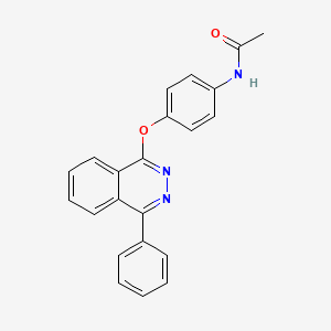 molecular formula C22H17N3O2 B5387584 N-{4-[(4-phenyl-1-phthalazinyl)oxy]phenyl}acetamide 