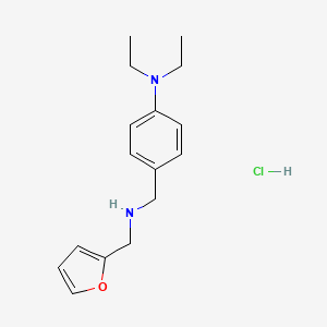 N,N-diethyl-4-[(furan-2-ylmethylamino)methyl]aniline;hydrochloride