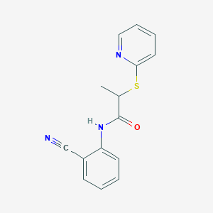 N-(2-cyanophenyl)-2-(2-pyridinylthio)propanamide