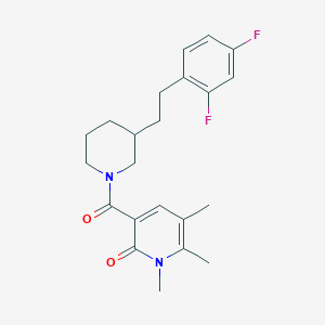 3-({3-[2-(2,4-difluorophenyl)ethyl]-1-piperidinyl}carbonyl)-1,5,6-trimethyl-2(1H)-pyridinone