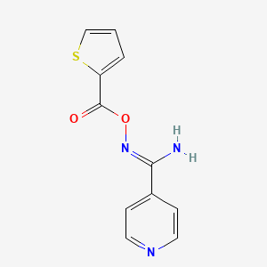 molecular formula C11H9N3O2S B5387648 N'-[(2-thienylcarbonyl)oxy]-4-pyridinecarboximidamide 