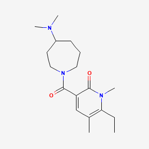 3-{[4-(dimethylamino)-1-azepanyl]carbonyl}-6-ethyl-1,5-dimethyl-2(1H)-pyridinone