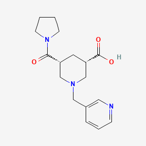 molecular formula C17H23N3O3 B5387721 (3S,5R)-1-(pyridin-3-ylmethyl)-5-(pyrrolidine-1-carbonyl)piperidine-3-carboxylic acid 