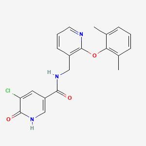 5-chloro-N-{[2-(2,6-dimethylphenoxy)pyridin-3-yl]methyl}-6-oxo-1,6-dihydropyridine-3-carboxamide