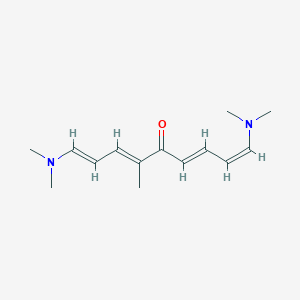 (1E,3E,6E,8Z)-1,9-bis(dimethylamino)-4-methylnona-1,3,6,8-tetraen-5-one