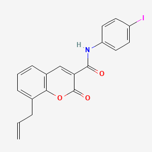 N-(4-iodophenyl)-2-oxo-8-(prop-2-en-1-yl)-2H-chromene-3-carboxamide