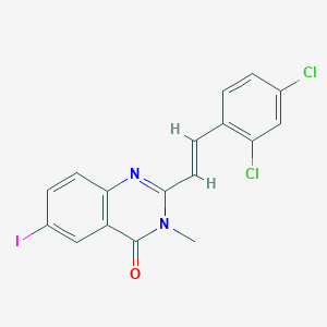 2-[2-(2,4-dichlorophenyl)vinyl]-6-iodo-3-methyl-4(3H)-quinazolinone