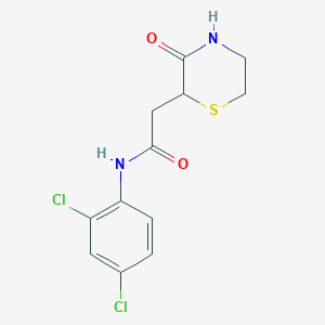 N-(2,4-dichlorophenyl)-2-(3-oxothiomorpholin-2-yl)acetamide