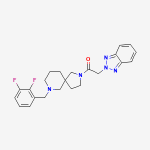 2-(Benzotriazol-2-yl)-1-[9-[(2,3-difluorophenyl)methyl]-2,9-diazaspiro[4.5]decan-2-yl]ethanone