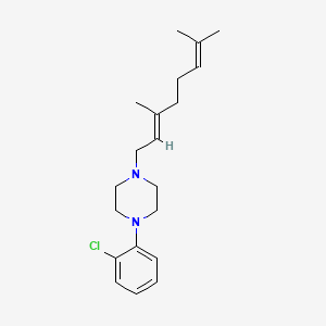 1-(2-chlorophenyl)-4-[(2E)-3,7-dimethylocta-2,6-dienyl]piperazine