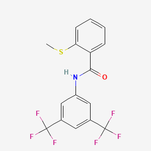 N-[3,5-bis(trifluoromethyl)phenyl]-2-(methylsulfanyl)benzamide