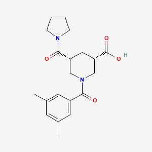 (3S,5R)-1-(3,5-dimethylbenzoyl)-5-(pyrrolidine-1-carbonyl)piperidine-3-carboxylic acid