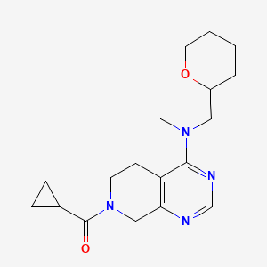 7-(cyclopropylcarbonyl)-N-methyl-N-(tetrahydro-2H-pyran-2-ylmethyl)-5,6,7,8-tetrahydropyrido[3,4-d]pyrimidin-4-amine