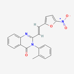 3-(2-methylphenyl)-2-[(E)-2-(5-nitrofuran-2-yl)ethenyl]quinazolin-4(3H)-one