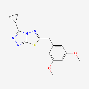 3-cyclopropyl-6-(3,5-dimethoxybenzyl)[1,2,4]triazolo[3,4-b][1,3,4]thiadiazole