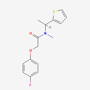 2-(4-fluorophenoxy)-N-methyl-N-[1-(2-thienyl)ethyl]acetamide