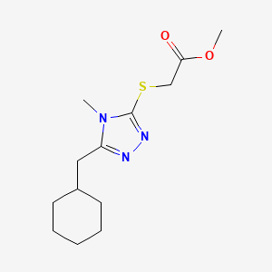 methyl {[5-(cyclohexylmethyl)-4-methyl-4H-1,2,4-triazol-3-yl]thio}acetate