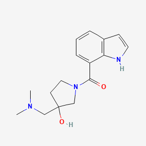 3-[(dimethylamino)methyl]-1-(1H-indol-7-ylcarbonyl)-3-pyrrolidinol