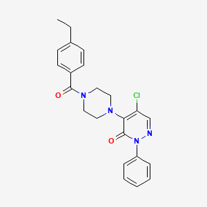 5-chloro-4-[4-(4-ethylbenzoyl)piperazin-1-yl]-2-phenylpyridazin-3(2H)-one