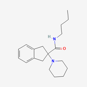 N-butyl-2-(1-piperidinyl)-2-indanecarboxamide