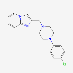 1-(4-CHLOROPHENYL)-4-({IMIDAZO[1,2-A]PYRIDIN-2-YL}METHYL)PIPERAZINE