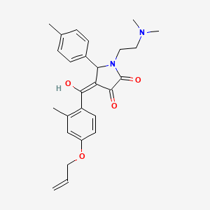 1-[2-(dimethylamino)ethyl]-3-hydroxy-4-[2-methyl-4-(prop-2-en-1-yloxy)benzoyl]-5-(4-methylphenyl)-2,5-dihydro-1H-pyrrol-2-one