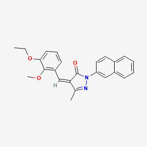 4-(3-ethoxy-2-methoxybenzylidene)-5-methyl-2-(2-naphthyl)-2,4-dihydro-3H-pyrazol-3-one