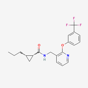 (1R,2S)-2-propyl-N-[[2-[3-(trifluoromethyl)phenoxy]pyridin-3-yl]methyl]cyclopropane-1-carboxamide