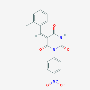 5-(2-methylbenzylidene)-1-(4-nitrophenyl)-2,4,6(1H,3H,5H)-pyrimidinetrione