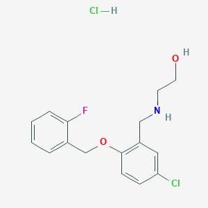 2-({5-chloro-2-[(2-fluorobenzyl)oxy]benzyl}amino)ethanol hydrochloride