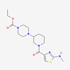 ethyl 4-(1-{[2-(methylamino)-1,3-thiazol-4-yl]carbonyl}-3-piperidinyl)-1-piperazinecarboxylate