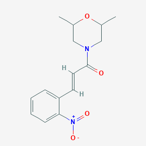 (E)-1-(2,6-DIMETHYLMORPHOLINO)-3-(2-NITROPHENYL)-2-PROPEN-1-ONE