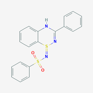 (NE)-N-(3-phenyl-4H-1lambda4,2,4-benzothiadiazin-1-ylidene)benzenesulfonamide