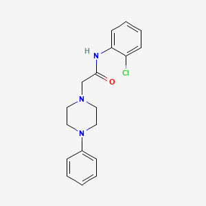 N-(2-chlorophenyl)-2-(4-phenylpiperazin-1-yl)acetamide