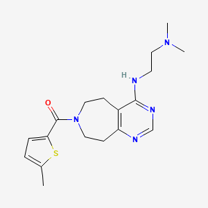 N,N-dimethyl-N'-{7-[(5-methyl-2-thienyl)carbonyl]-6,7,8,9-tetrahydro-5H-pyrimido[4,5-d]azepin-4-yl}ethane-1,2-diamine