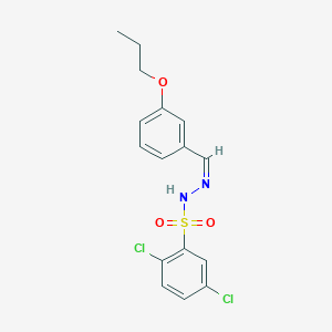 2,5-dichloro-N'-(3-propoxybenzylidene)benzenesulfonohydrazide