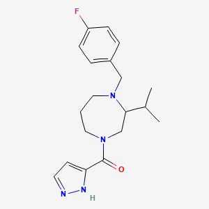 1-(4-fluorobenzyl)-2-isopropyl-4-(1H-pyrazol-3-ylcarbonyl)-1,4-diazepane