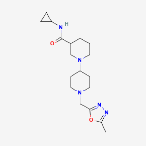 N-cyclopropyl-1'-[(5-methyl-1,3,4-oxadiazol-2-yl)methyl]-1,4'-bipiperidine-3-carboxamide