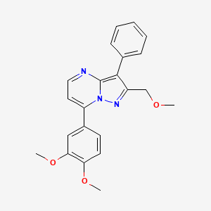 7-(3,4-dimethoxyphenyl)-2-(methoxymethyl)-3-phenylpyrazolo[1,5-a]pyrimidine