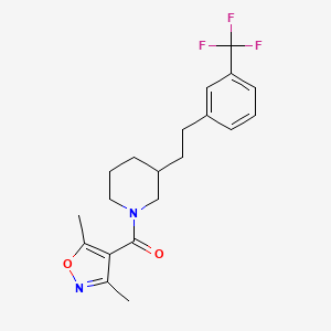 1-[(3,5-dimethyl-4-isoxazolyl)carbonyl]-3-{2-[3-(trifluoromethyl)phenyl]ethyl}piperidine